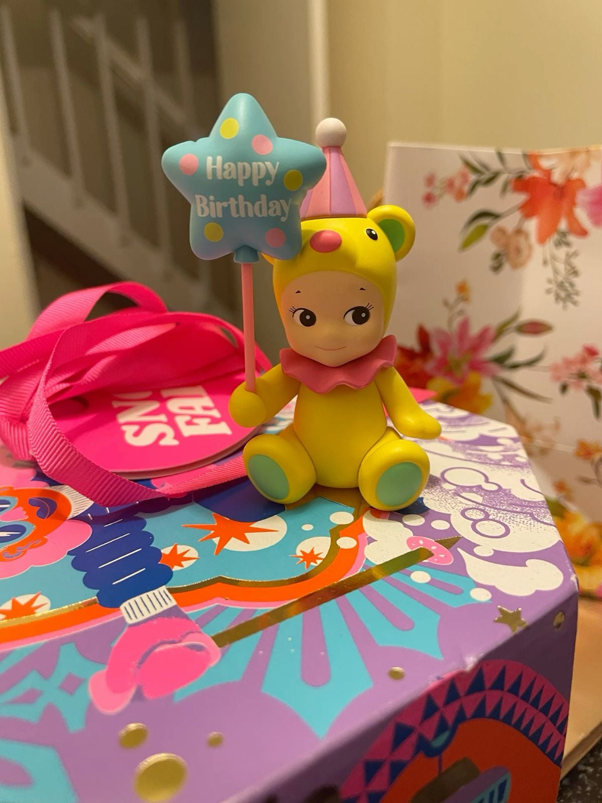 Birthday bear sonny angel