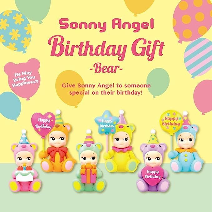 Birthday bear sonny angel